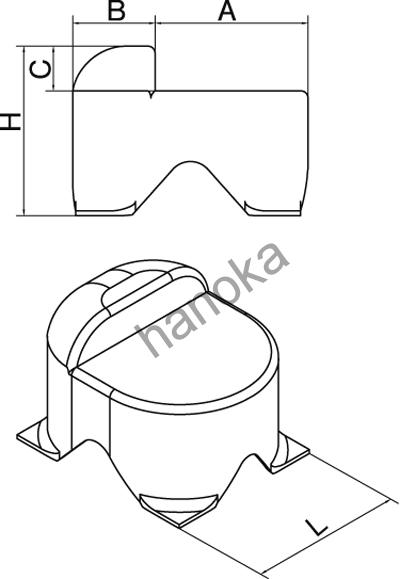 Středový doraz pro křídlové brány S 105